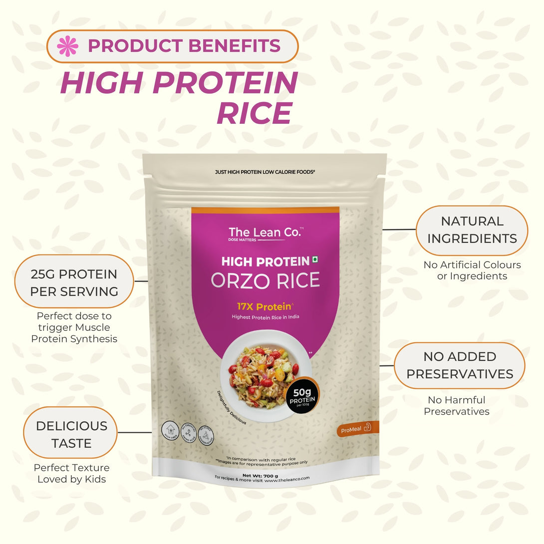 High Protien Rice High Protein Orzo Rice – The Lean Co.®
